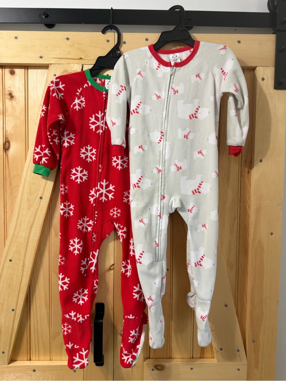 Gerber Red & White Holiday Footed One-Piece